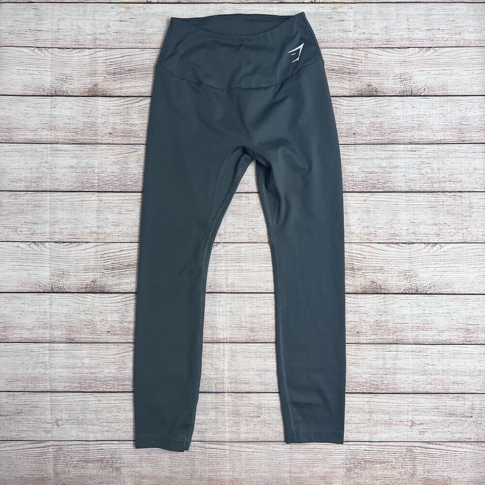 Gymshark Leggings Size Small Charcoal Grey High Waist Workout Pants/Gym/Sports